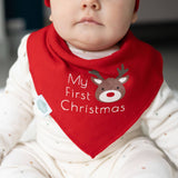 My First Christmas - Reindeer Bib - Wee Bambino