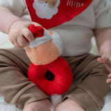 My First Christmas Santa Plush Baby Rattle - Wee Bambino