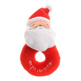 My First Christmas Santa Plush Baby Rattle - Wee Bambino