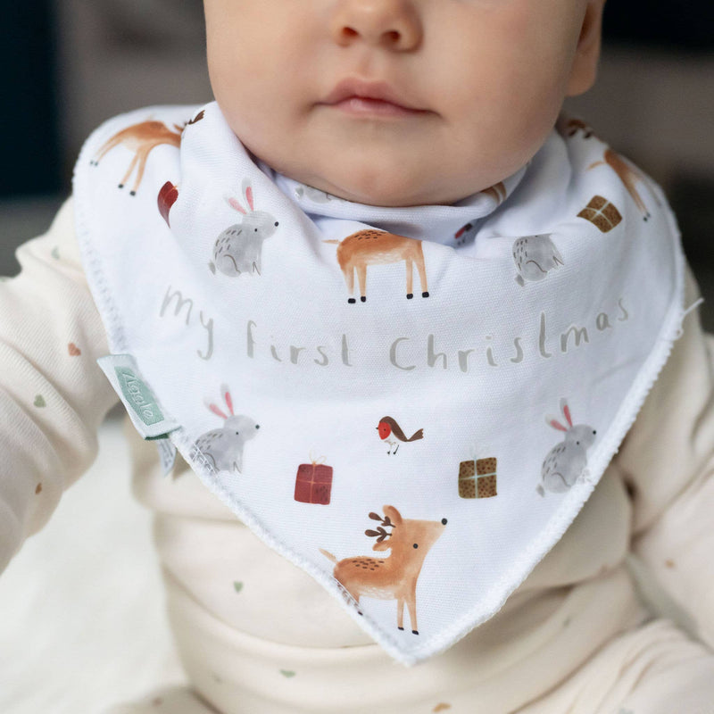My First Christmas - Winter Animals Bib - Wee Bambino