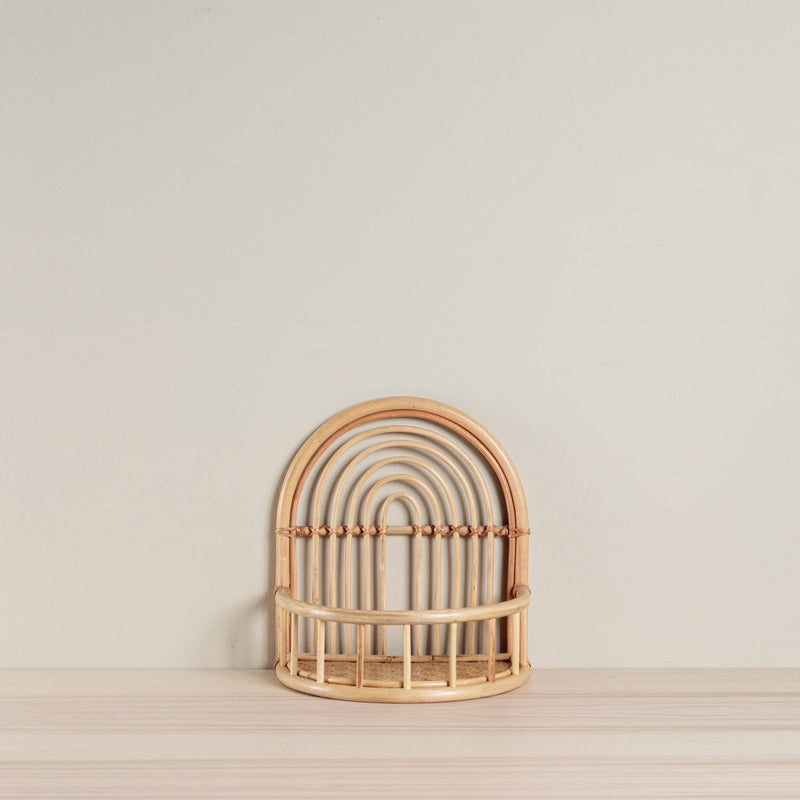 Natural Rattan Wall Shelf - Wee Bambino