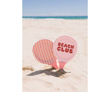 Neoprene Beach Paddles Stripes Bloom & Blush with Ball - Wee Bambino