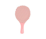 Neoprene Beach Paddles Stripes Bloom & Blush with Ball - Wee Bambino