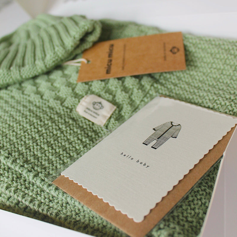 New Baby First Visit Giftbox - Green - Wee Bambino