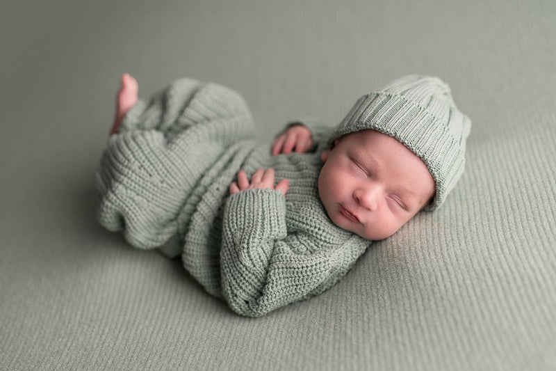 Newborn Beanie - Mint - Wee Bambino