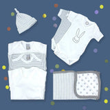 Newborn Clothes Starter Set - Stripe Print - Wee Bambino