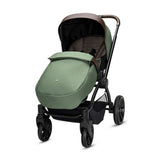 Noordi Sole V3 - 3in1 Travel System with ThermoCot Carrycot + Terra i - Size Car Seat, Woodland Green - Wee Bambino