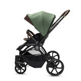 Noordi Sole V3 - 3in1 Travel System with ThermoCot Carrycot + Terra i - Size Car Seat, Woodland Green - Wee Bambino