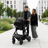 Noordi Sole V3 - 3in1 Travel System with ThermoCot Carrycot + Travel Carrier i - Size Car Seat, Artic Mink - Wee Bambino