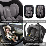 Noordi Sole V3 - 3in1 Travel System with ThermoCot Carrycot + Travel Carrier i - Size Car Seat, Artic Mink - Wee Bambino