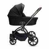 Noordi Sole V3 - 3in1 Travel System with ThermoCot Carrycot + Travel Carrier i - Size Car Seat, Slate Black - Wee Bambino