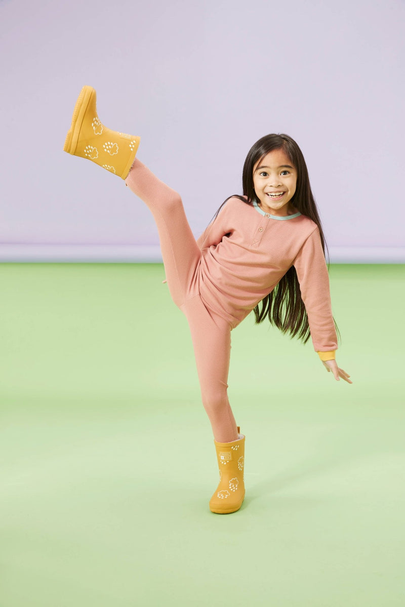 Ochre Colour - Changing Kids Winter Wellies - Wee Bambino