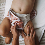 One Size Organic Bamboo Bedtime Pearl Reusable Cloth Nappy - Wee Bambino