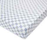 Organic Cotbed Fitted Sheet - Waves - Wee Bambino