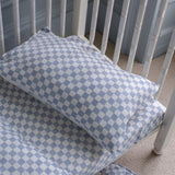 Organic Cotbed Fitted Sheet - Waves - Wee Bambino