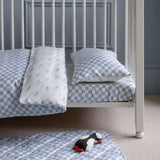 Organic Cotbed Fitted Sheet - Waves - Wee Bambino
