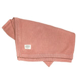 Organic Cotton Knitted Baby Blanket – Dusty Pink (100 X 80cm) - Wee Bambino