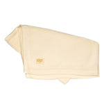 Organic Cotton Knitted Baby Blanket – White (100 X 80cm) - Wee Bambino