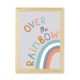 Over the Rainbow Art Print - Blue - Wee Bambino
