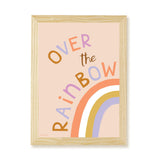 Over the Rainbow Art Print - Pink - Wee Bambino