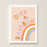 Over the Rainbow Art Print - Pink - Wee Bambino
