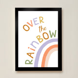 Over the Rainbow Art Print - White - Wee Bambino