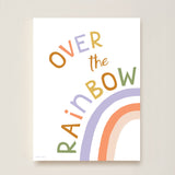 Over the Rainbow Art Print - White - Wee Bambino