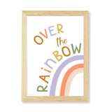 Over the Rainbow Art Print - White - Wee Bambino