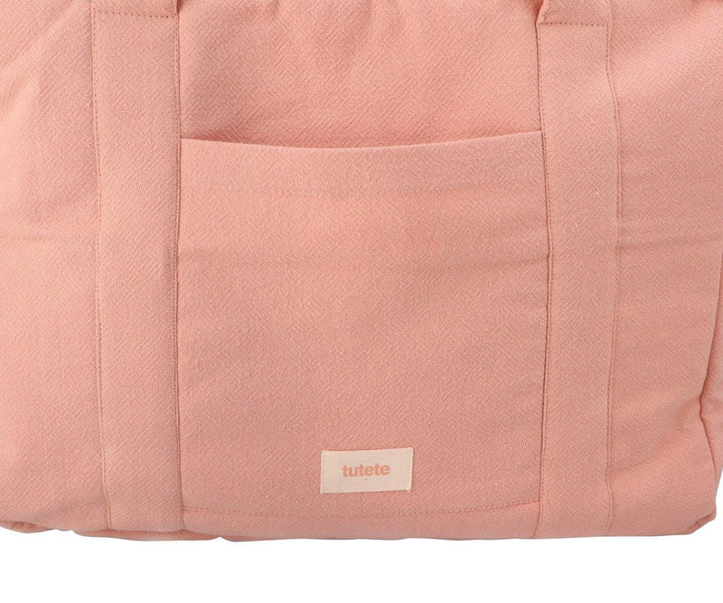 Pink Cotton Baby Car Bag - Wee Bambino
