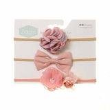 Pink Roses Hairbow Set - Wee Bambino