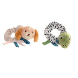Plush Dino and Cockapoo Wrist Rattles - Wee Bambino