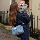 Pram Organiser Bag - Denim - Wee Bambino