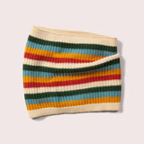 Rainbow Striped Knitted Snood - Wee Bambino