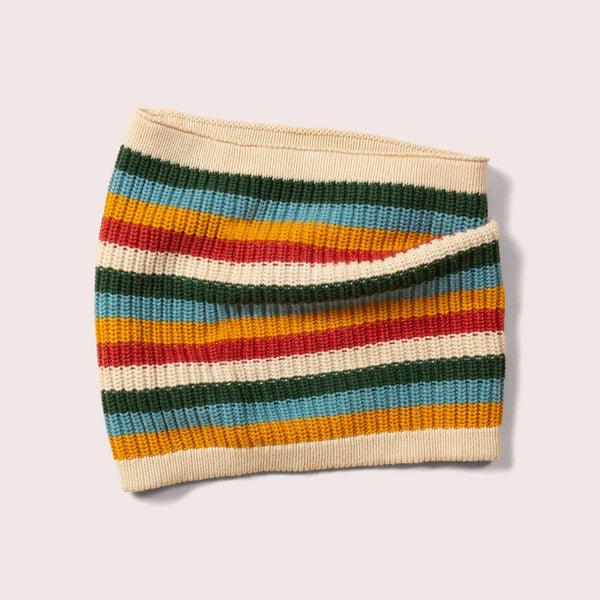 Rainbow Striped Knitted Snood - Wee Bambino