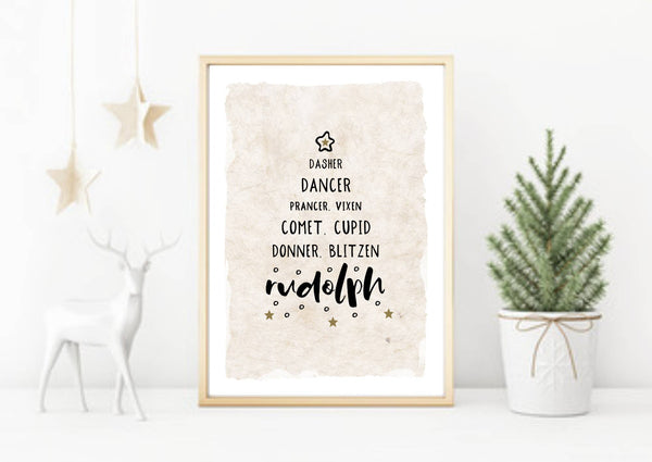 Reindeer Christmas print - Wee Bambino