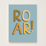 ROAR! Art Print - Blue - Wee Bambino