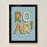 ROAR! Art Print - Blue - Wee Bambino