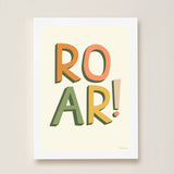 ROAR! Art Print - Cream - Wee Bambino