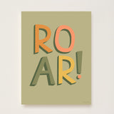 ROAR! Art Print - Khaki - Wee Bambino