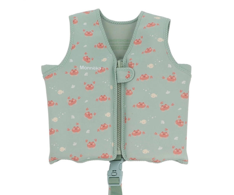 Sage Crab Children's Learning Float Vest / Size 1-3 Years - Wee Bambino
