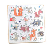 Sarah Betz Forest Animals Peg Puzzle - Wee Bambino