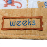 Savanna Animals Safari Milestone Blanket - Wee Bambino