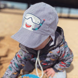 Scuba shark Sun Hat - Wee Bambino