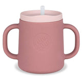 Silicone 3 Way Sippy Cup - Pink - Wee Bambino