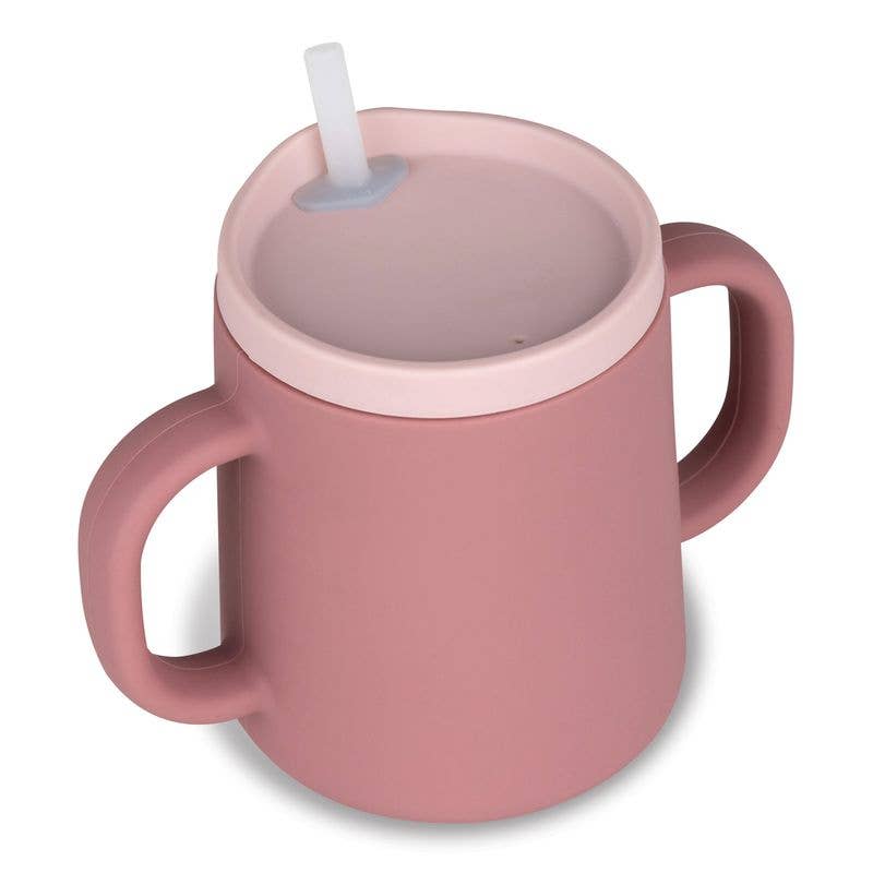 Silicone 3 Way Sippy Cup - Pink - Wee Bambino