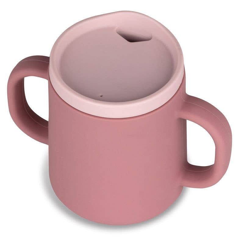Silicone 3 Way Sippy Cup - Pink - Wee Bambino