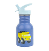 Small stainless steel drinking bottle: dump truck - Wee Bambino