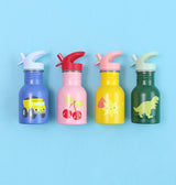 Small stainless steel drinking bottle: dump truck - Wee Bambino