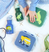 Small stainless steel drinking bottle: dump truck - Wee Bambino