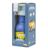 Small stainless steel drinking bottle: dump truck - Wee Bambino